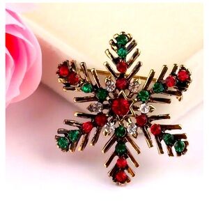 COLORFUL SNOWFLAKE BROOCH